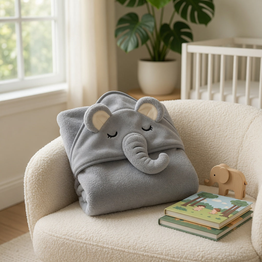 Baby Swaddle Bath Towel - Soft Organic Cotton